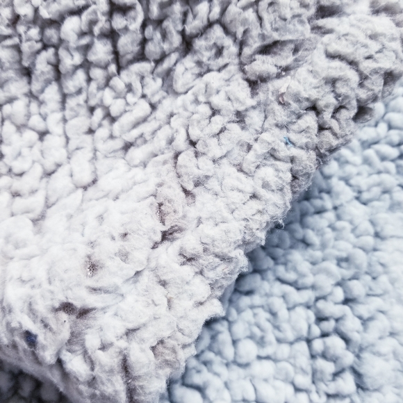 THREAD & SUPPLY BROWN AND BLACK UNDERTONE SHERPA PULLOVER WITH POCKETS SIZE L - Picture 9 of 12